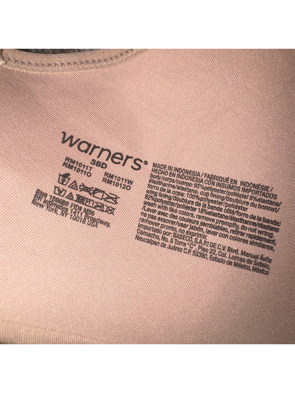 Warner's Women's 38D Nude Wirefree T-shirt Bra Convertible Comfort Bra NWT - Picture 6 of 6